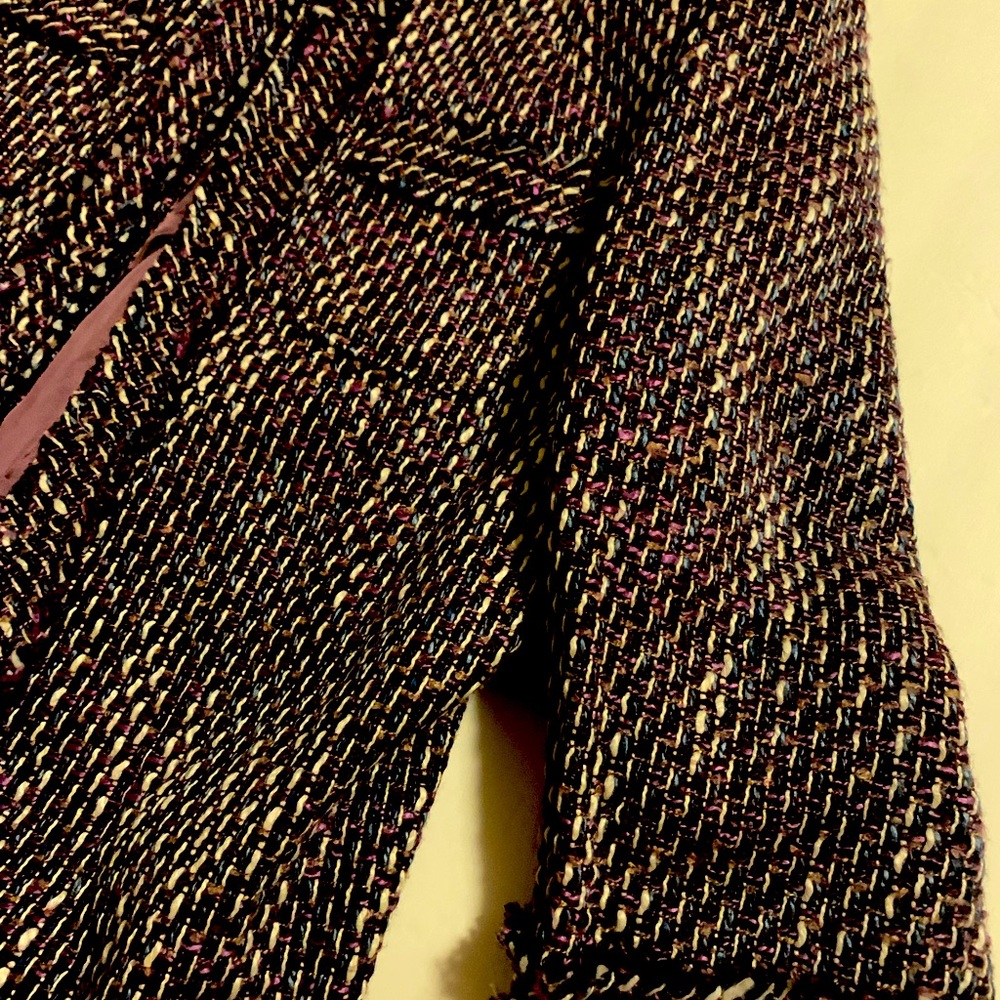 Tweed jacket purple/white/blue brand new